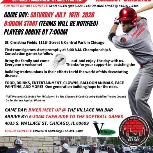 Saturday July 18th, 2026 at 4035 S. Wallace St. Chicago, IL 60609